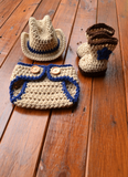 Crochet Baby Cowboy Baby Photo Prop