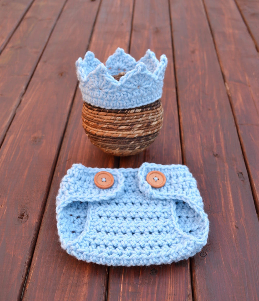 king newborn crochet outfit for photography  prop