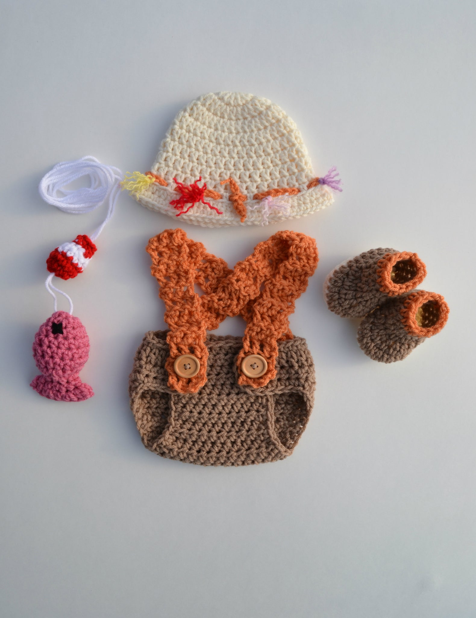 Baby Girl Fishing Outfit – CrochetBabyProps