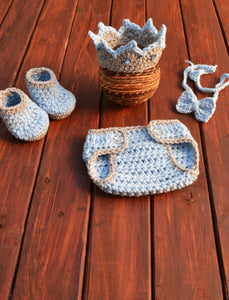 newborn king crochet outfit 