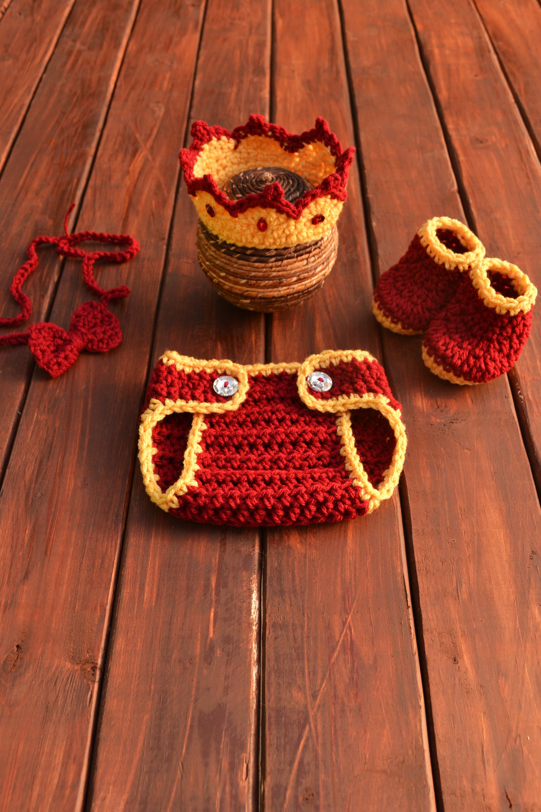 baby boy crochet prince outfit