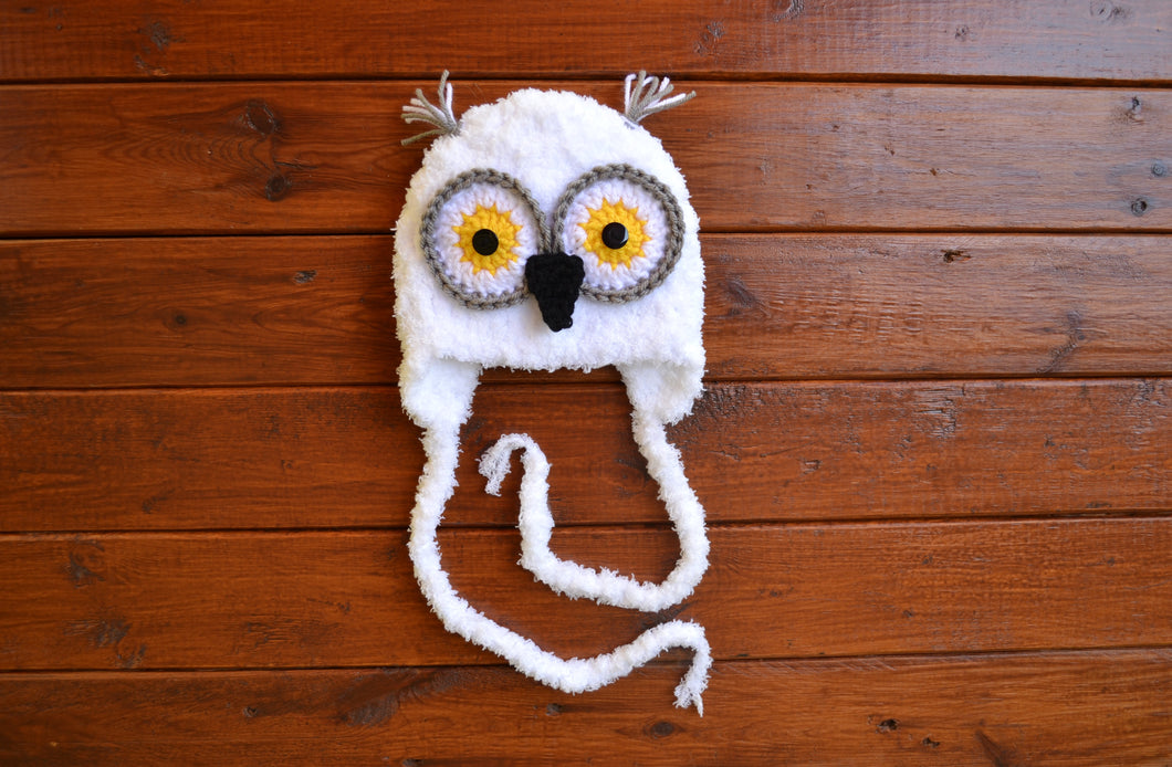 Owl Crochet Baby Hat Boy Girl