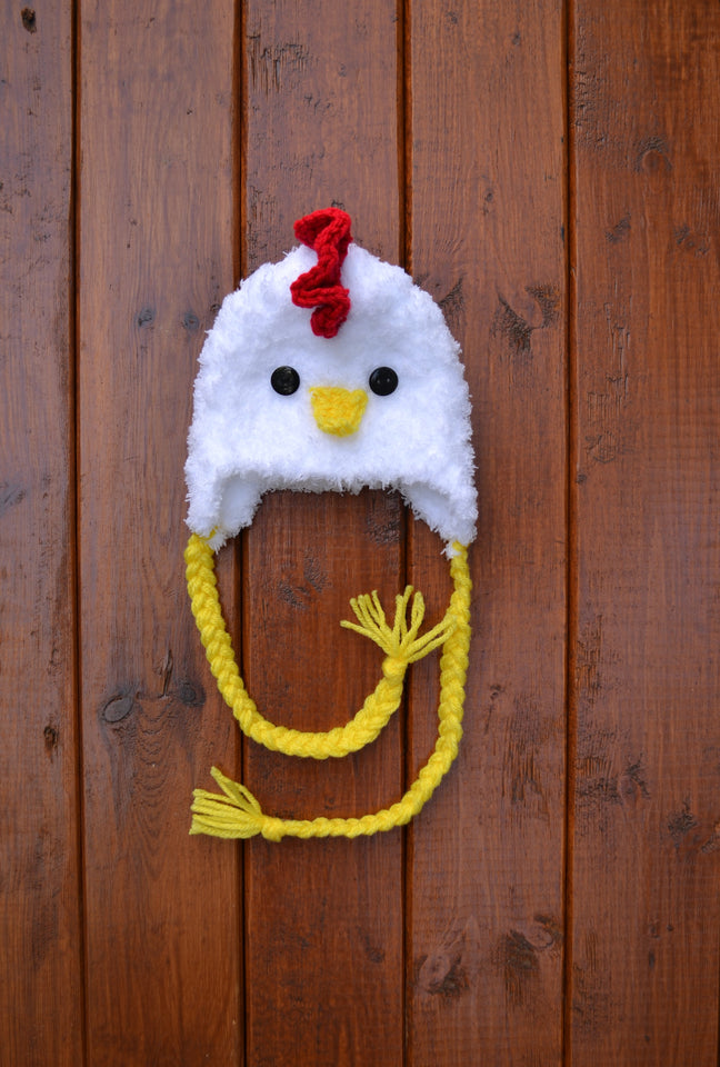 Crochet Baby Rooster Hat