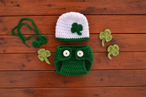 Crochet Baby St. Patrick's Day Outfit
