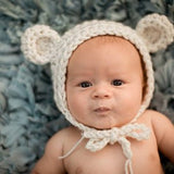 Baby Bear Bonnet Hat 