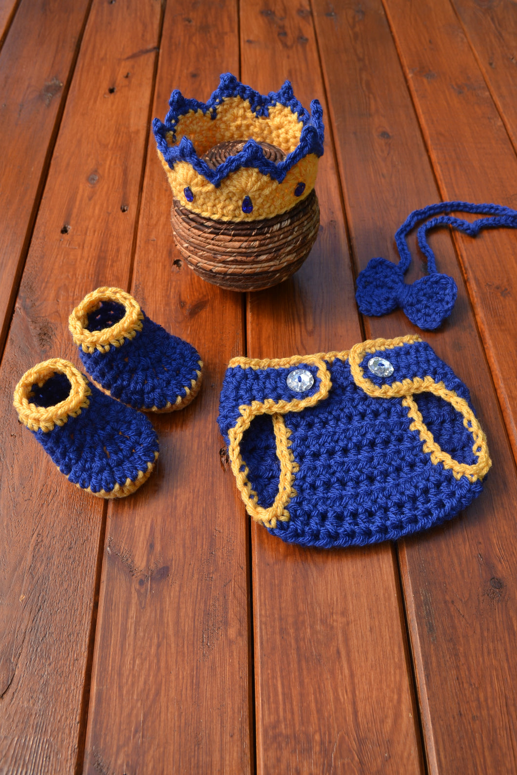 Royal Blue Newborn Boy Prince Photo Outfit – CrochetBabyProps