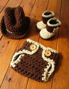 Newborn Baby Photography Props Cowboy Costume 