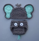 Newborn Crochet Elephant Outfit For Photo Shoot