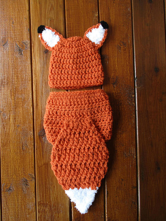 Newborn Fox Outfit Photo Prop