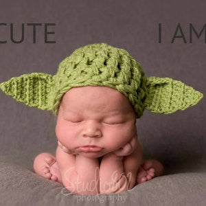 Baby Yoda Hat For Photo Prop