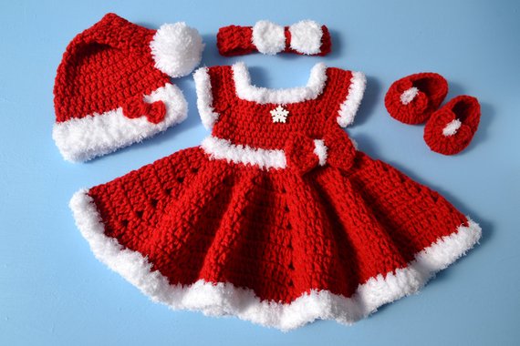 Baby Girl Christmas Dress Baby Photo Prop