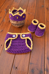 Crochet King Prince Set For Photo Prop